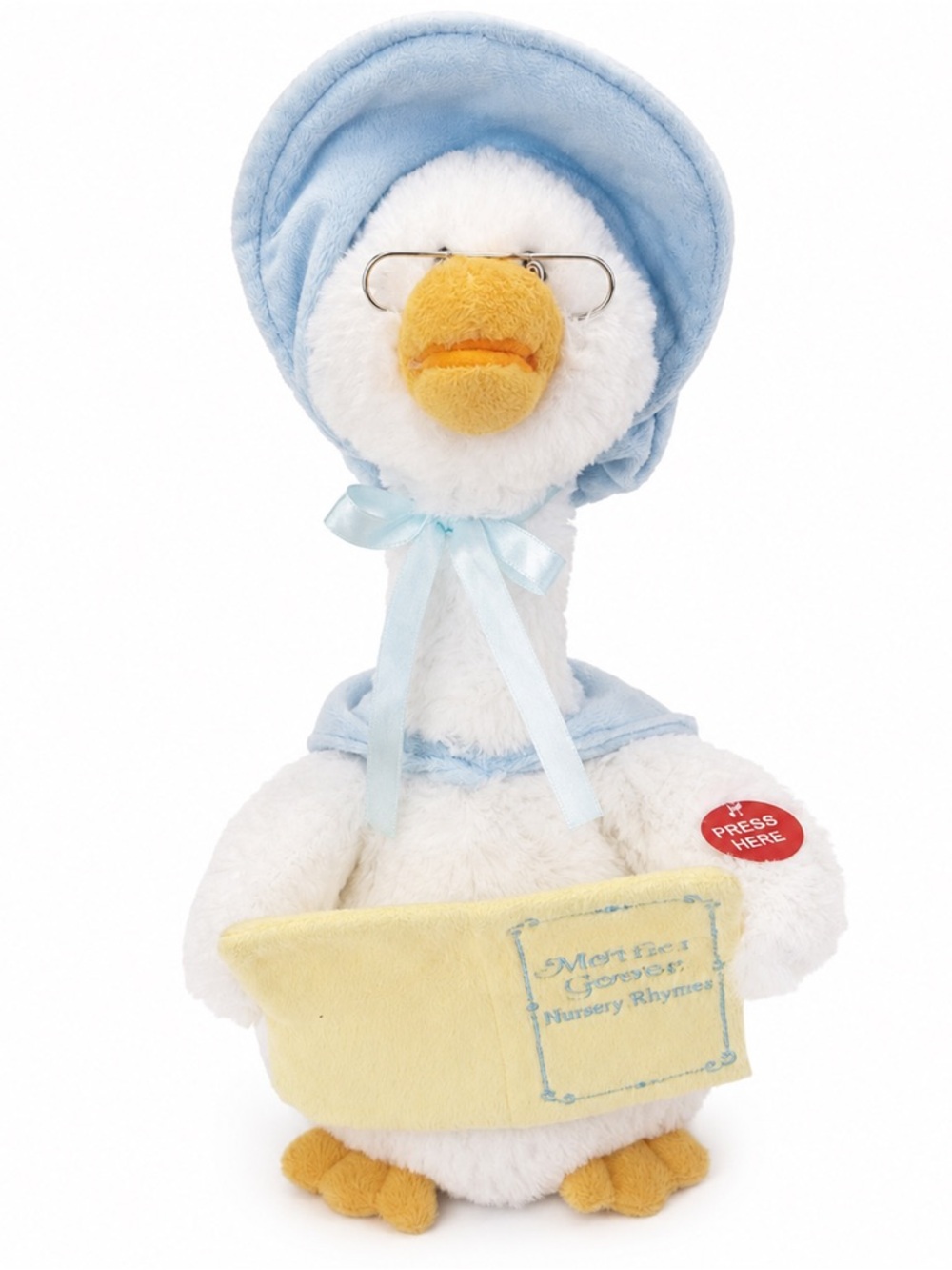 Cuddle Barn Animated Mother Goose Plush Singing Nursery Rhymes Storytelling Toy